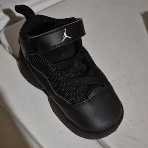 Jordan Kids Black Sneakers with White Logo